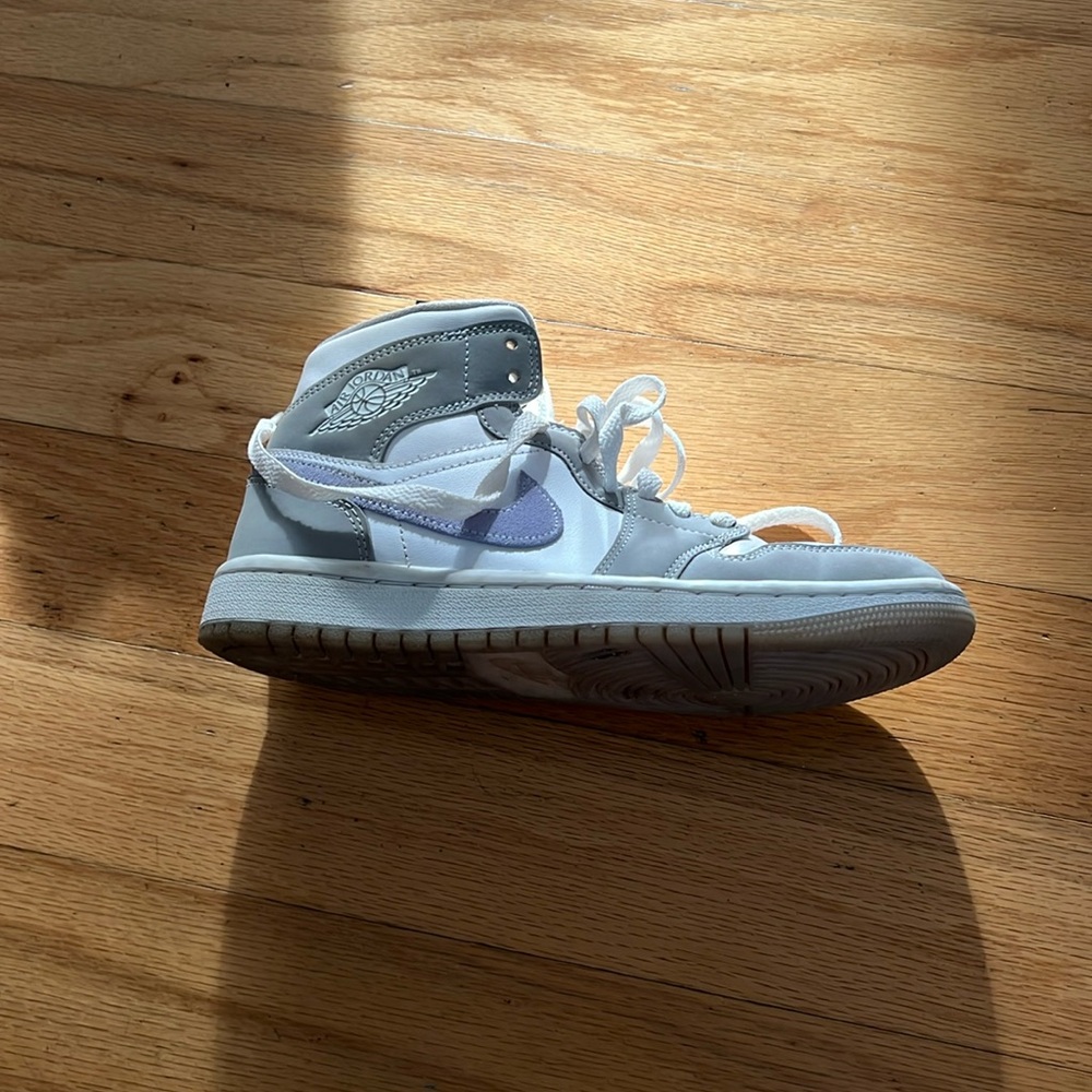 Nike Air Jordan’s in blue,gray,and white